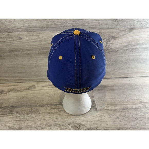 St. Louis Blues Hat Cap Size Small Medium Blue Yellow NHL Hockey '47 Brand - Picture 3 of 6